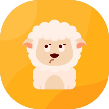 Koyun hayvan sevimli simgesi