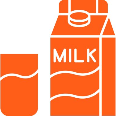 Bir süt şişesinin vektör illüstrasyonu