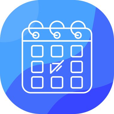 Takvim simgesi vektör illüstrasyonu