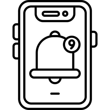 Smartphone Simgesi, vektör illüstrasyonu