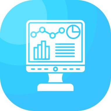 analitik grafik vektör simgesi