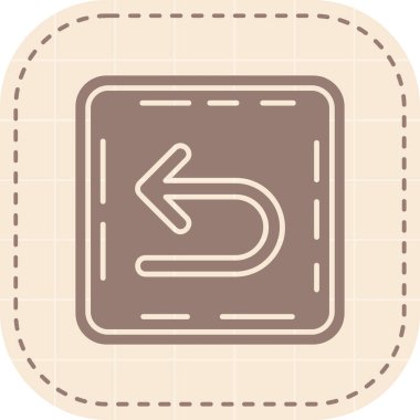 Yol işareti simgesinin vektör illüstrasyonu