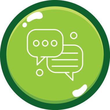 kabarcık sohbet simgesi vektör illüstrasyon tasarımı