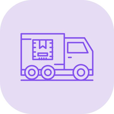 Kamyon. Web simgesi basit illüstrasyon