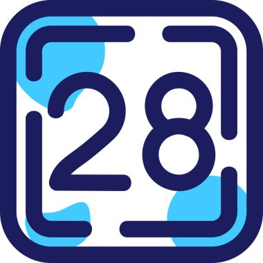 Takvim simgesi, vektör çizimi