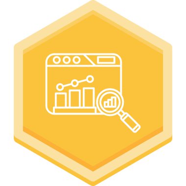 İş Analizi simge vektör çizim