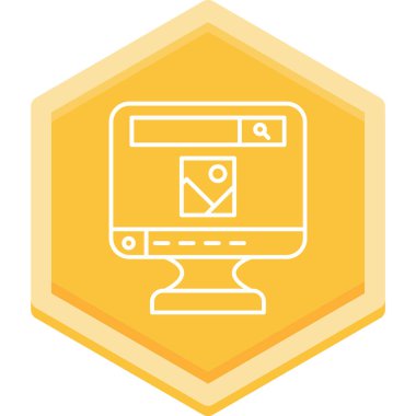 dizüstü bilgisayar web simgesi, vektör illüstrasyonu