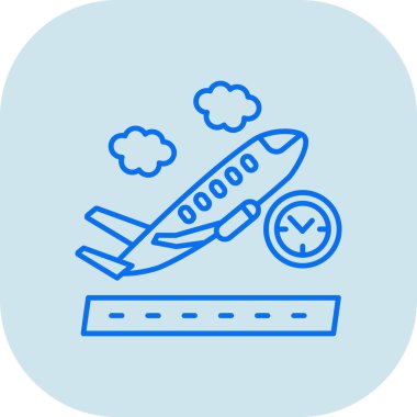 vektör havalimanı kontrol simgesi