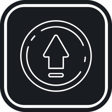 Oklar düz kare vektör simge Yenile