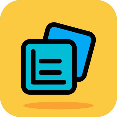 belge simgesi vektör illüstrasyonu