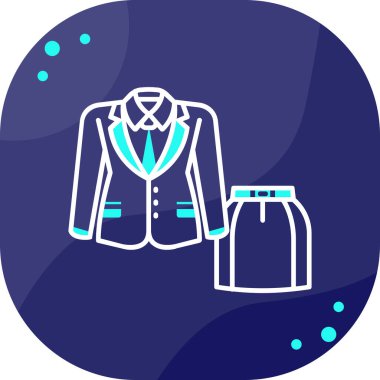 Takım elbiseli bir takım elbisenin vektör çizimi