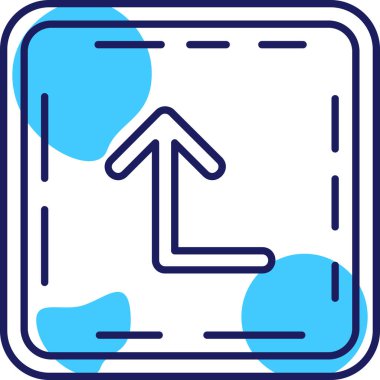 Arrow vektör simgesi illüstrasyonu