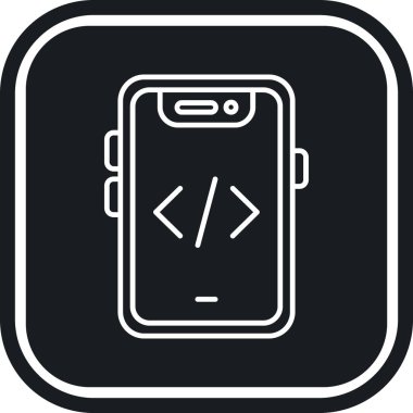 Kodlama vektör satırı simgesi