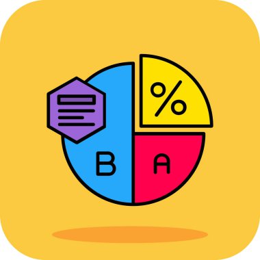 Bir grafiğin vektör simgesi çizimi