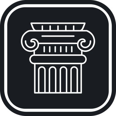 Yunan simgesinin vektör illüstrasyonu