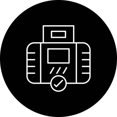 İş ve finans simgesinin vektör illüstrasyonu