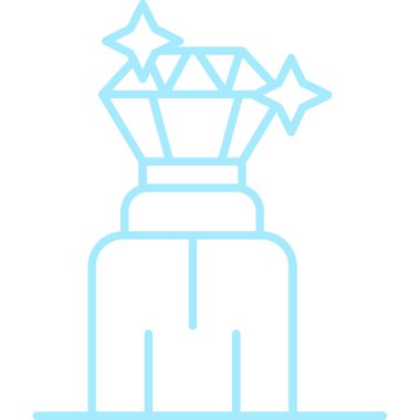 Kupa. Web simgesi basit illüstrasyon