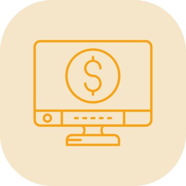 Dizüstü bilgisayar simgesi vektör çizimi