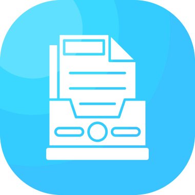 Belge simgesinin vektör illüstrasyonu