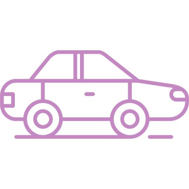 - Araba. Web simgesi basit illüstrasyon