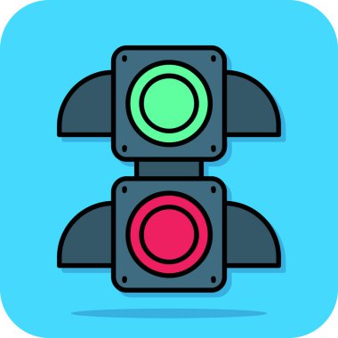 Trafik ışıkları vektör illüstrasyonu