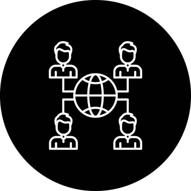 İnsan simgesinin vektör illüstrasyonu