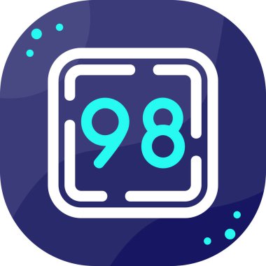 8 numaralı simge, modern tasarım resimleme tasarımı