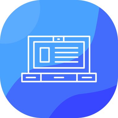 Bilgisayar simgesinin vektör illüstrasyonu