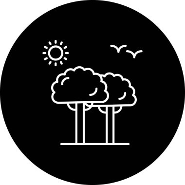 Vektör Ağacı Simgesi illüstrasyonu