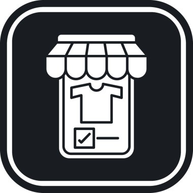 Alışveriş arabası ikonu. Basit resimleme