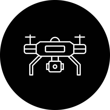 vektör drone simgesi illüstrasyonu