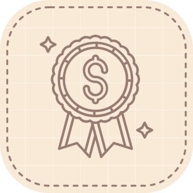 Modern rozetin vektör simgesi tasarımı