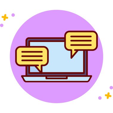 bilgisayar ekranı simgesi, vektör illüstrasyonu