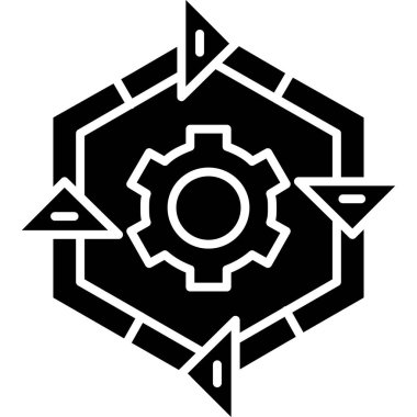 Pusula. Web simgesi basit illüstrasyon