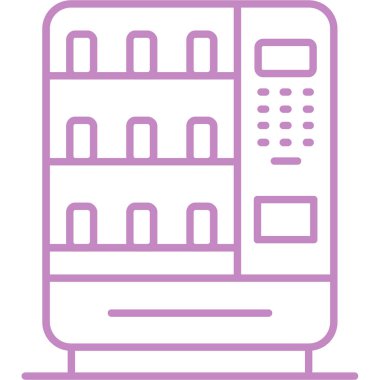 Modern b 'nin vektör illüstrasyonunda buzdolabı simgesi yok