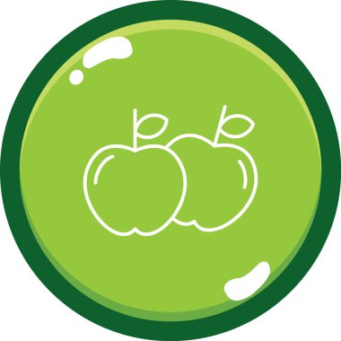 sağlıklı gıda simge vektör çizim