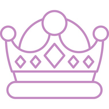 Taç tacı simgesi taslak biçiminde