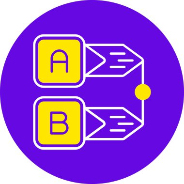 Modern b 'nin vektör illüstrasyonu