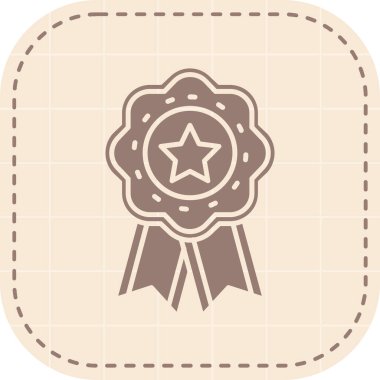 Rozet simge vektör çizim