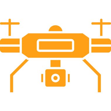 Drone simgesinin vektör illüstrasyonu