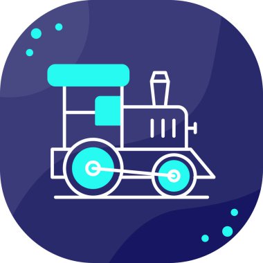 Vektör tren simgesi illüstrasyonu