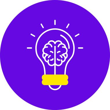 Bir fikrim var. Web simgesi basit illüstrasyon