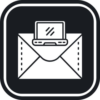 e-posta simgesi ana hat biçiminde