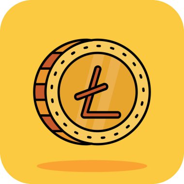 Bozuk para simgesinin vektör illüstrasyonu