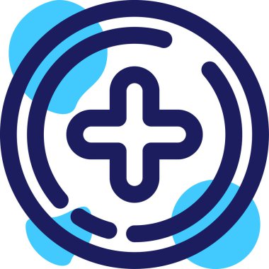 Bir çapraz simgenin vektör illüstrasyonu