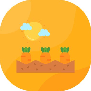 Bahçenin arka planının vektör çizimi