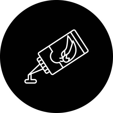 ateş vektörü glyph düz simgesi