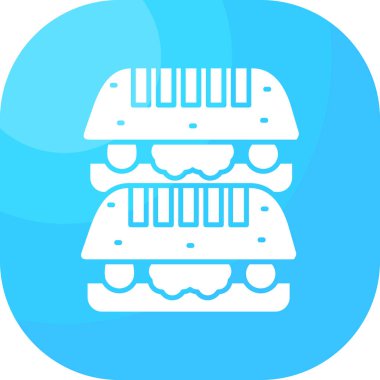 ekmek fırını simgesi düz stil