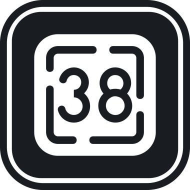 9 numara 3 simge vektör illüstrasyonu