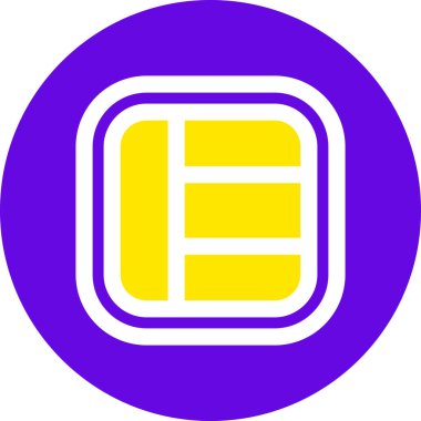 Tek bir simgenin vektör illüstrasyonu